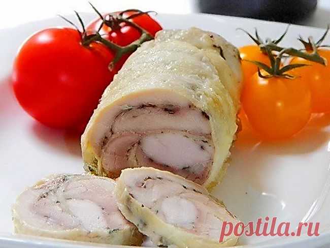 Аппетитный лёгкий рулетик. Диетическое тоже может быть вкусным!