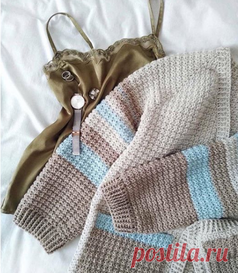 Cardigan au crochet 