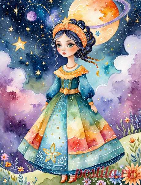 Космическая кукла в сюрреалистическом саду звёзд. stable diffusion - Stable Diffusion 1.5 / SDXL примеры промтов - Форум ИИ о нейросетях - Yes Ai