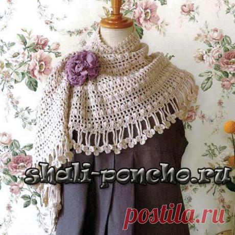 Две небольших шали по одной схеме