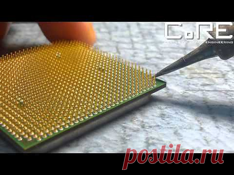 Как восстановить ножки на процессоре. (How to restore pins on the processor.) - YouTube