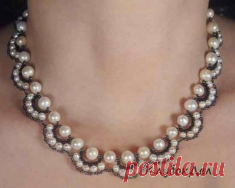 Ожерелье из бисера и бусин. Как сделать ожерелье из бусин мастер класс