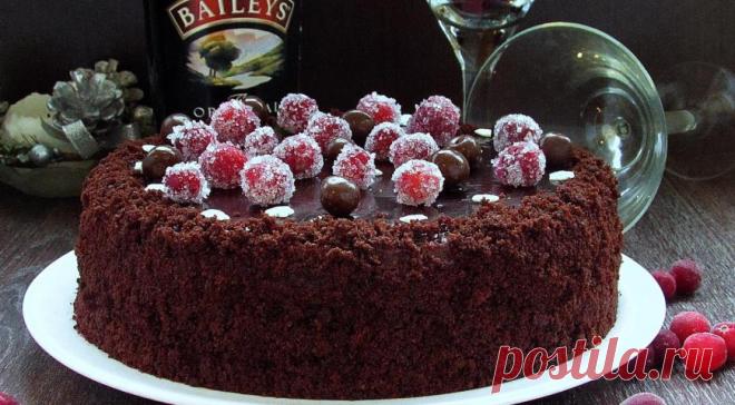 Шоколадно-клюквенный торт - ПУТЕШЕСТВУЙ ПО САЙТУ. Этот торт настоящий рай для шокоголиков… Шоколадные коржи, шоколадный ганаш и внутри и сверху и все это, шокодадное безумие разбавляет клюквенная кислинка. ИНГРЕДИЕНТЫ Для коржей мука 250 г сахар 300 г яйца 2 шт. сливочное масло 60 г оливковое масло 60 г какао порошок 55 г молоко 280 мл ванильный …