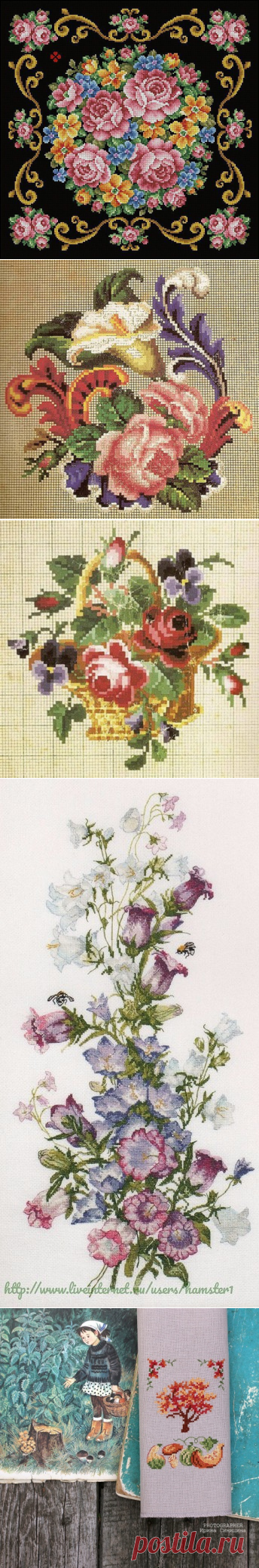 Шедевры вышивки крестом — очаровательные старинные схемы Petit Point
