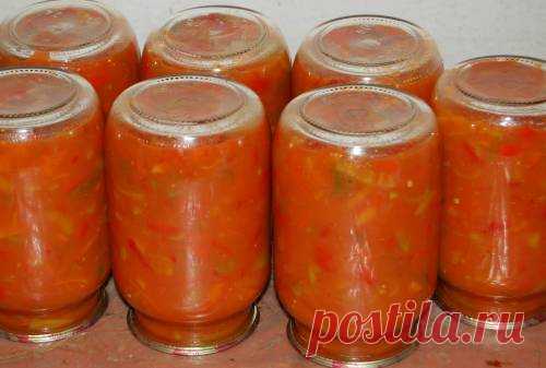 Салат на зиму «Шарлотта» с перцем и помидорами - рецепт с фото / Простые рецепты