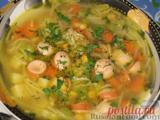 Рецепт: Пестрый суп на RussianFood.com
