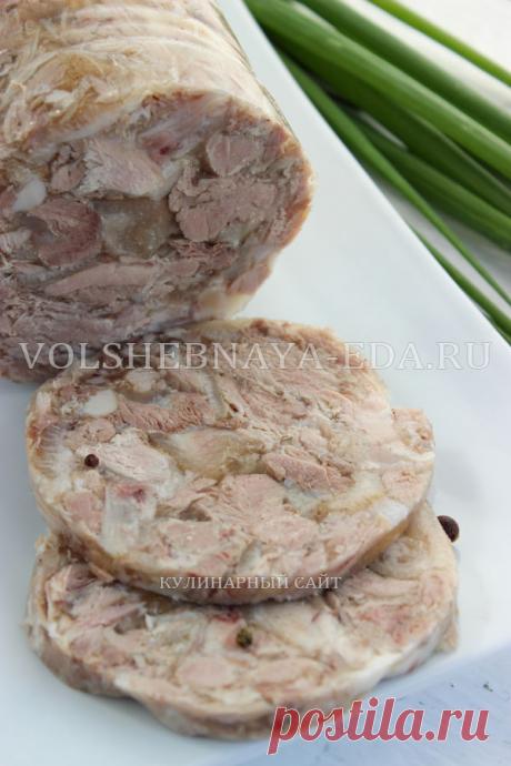 Зельц в бутылке из свинины | Волшебная Eда.ру