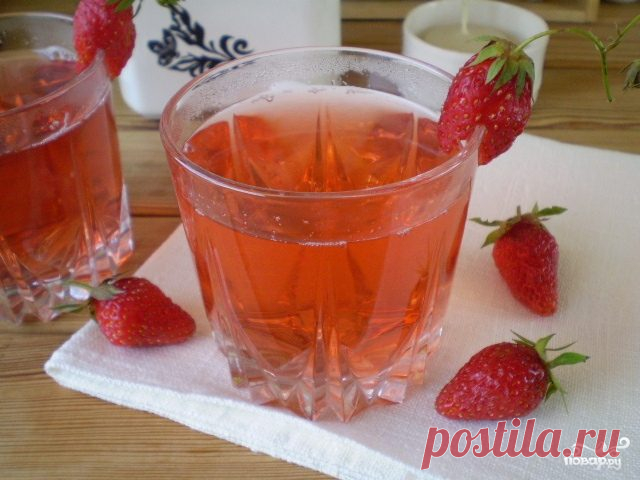 Клубничный компот - пошаговый рецепт с фото на Повар.ру