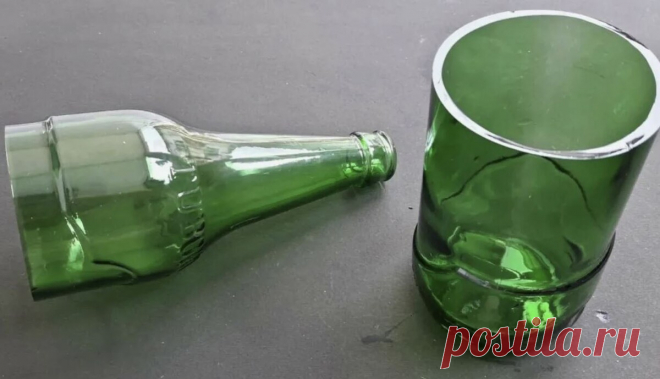 Как ровно разрезать стеклянную бутылку: 3 рабочих способа (и один опасный миф) | Декор с Вероникой Поливкиной | Дзен