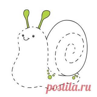 ОБВЕДИ ПО КОНТУРУ 
#мелкая_моторика_и_графомоторика@ranneerazvitie