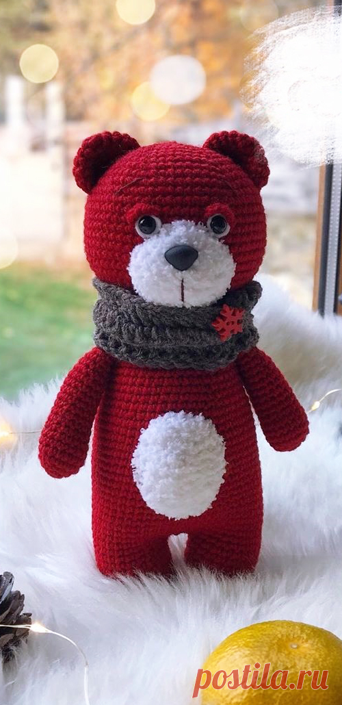 PDF Медвежонок крючком. FREE crochet pattern; Аmigurumi doll patterns. Амигуруми схемы и описания на русском. Вязаные игрушки и поделки своими руками #amimore - медведь, медвежонок, мишка.