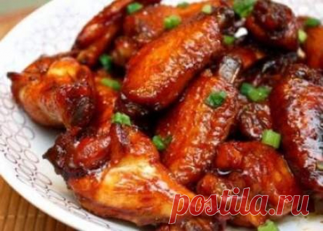 Куриные крылышки в острой карамели