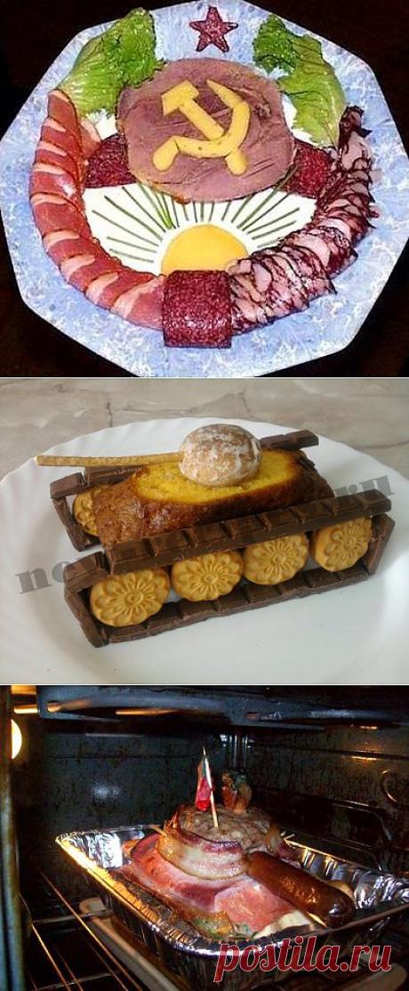 Оформление стола на 23 февраля | БУДЕТ ВКУСНО!