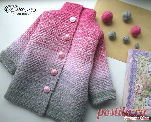 Пальто и кардиган для девочек. Градиент крючком - Вязание - Страна Мам