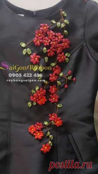 nhận thêu ruy băng số lượng lớn , thêu ruy băng trên trang phục, thêu ruy…