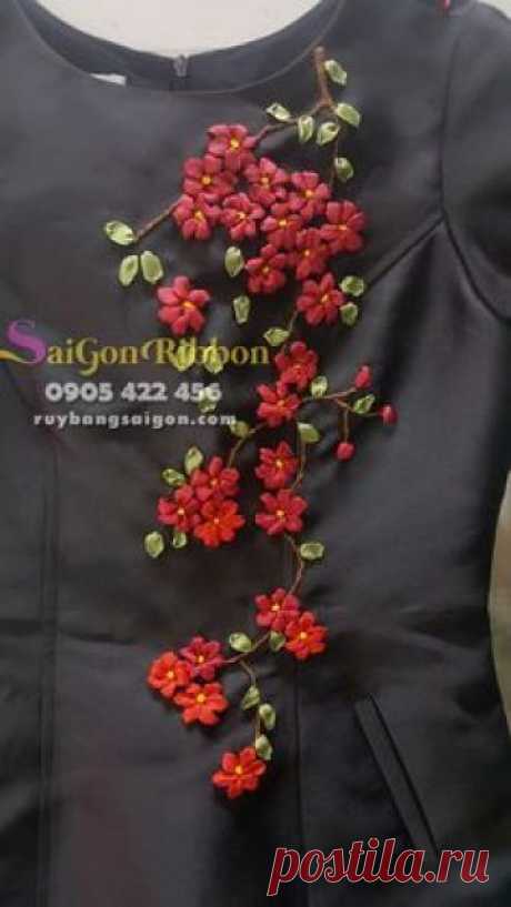 nhận thêu ruy băng số lượng lớn , thêu ruy băng trên trang phục, thêu ruy…