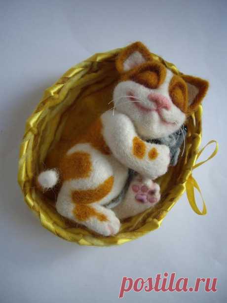 МК Котёнок в корзинке - -