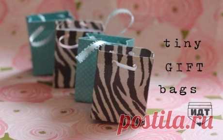 Подарочный пакет своими руками.