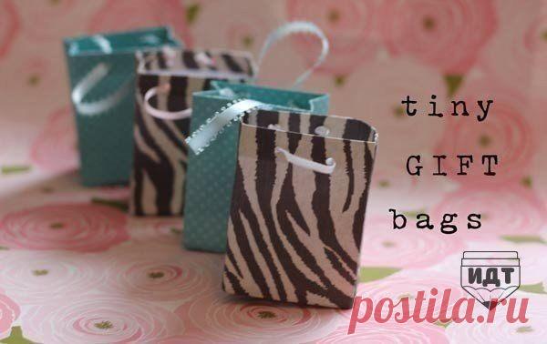 Подарочный пакет своими руками.