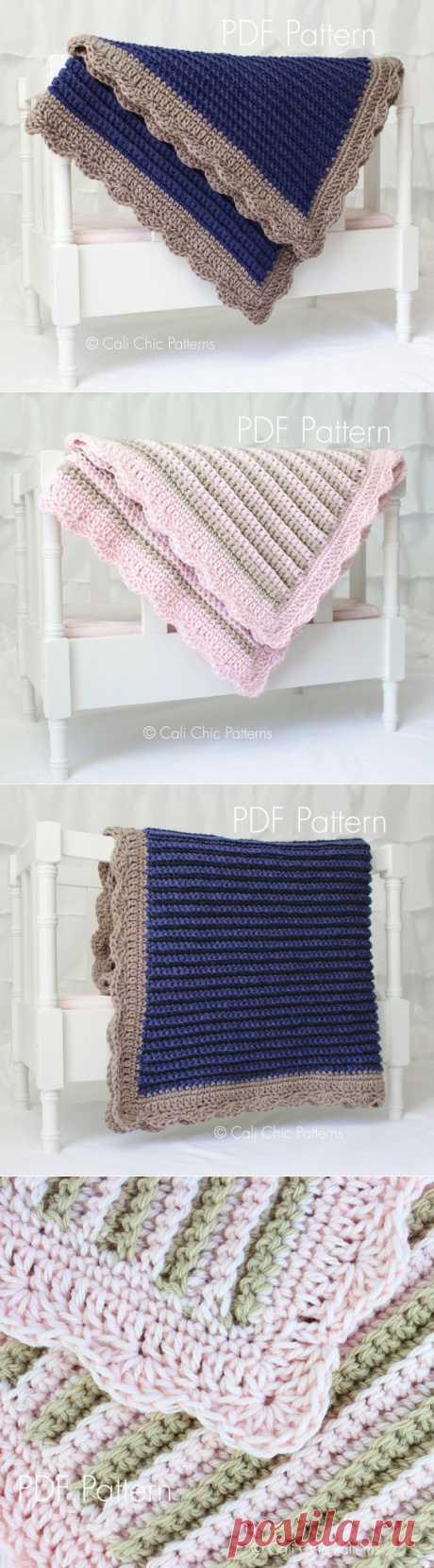 Crochet PATTERN 24 Sweet Dreams Crochet Baby Blanket