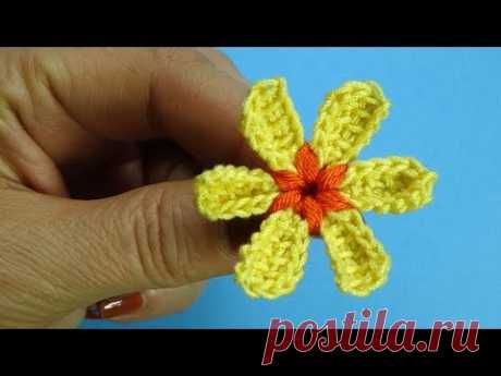 Очаровательный малыш   Вязаные цветы Урок 94 Crochet flower pattern