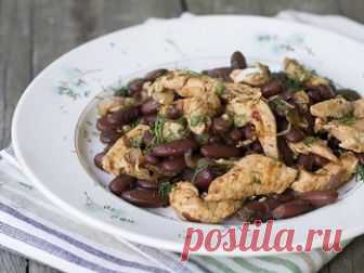 Красная фасоль с курицей - рецепт с пошаговыми фото / Меню недели