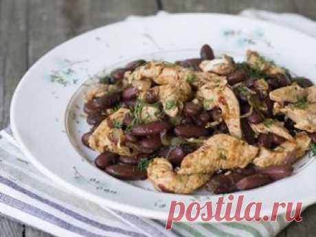 Красная фасоль с курицей - рецепт с пошаговыми фото / Меню недели