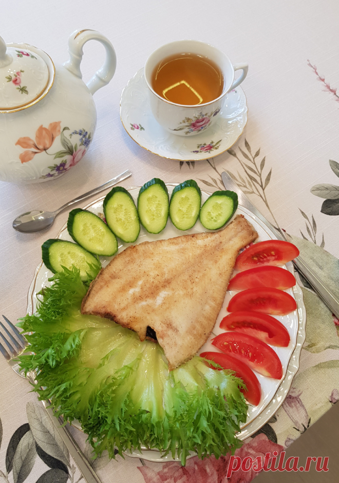 Жареная камбала