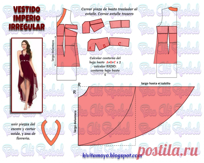 VESTIDO IMPERIO IRREGULAR Ideas que mejoran tu vida