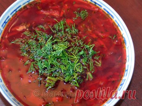 Вкусный и наваристый постный борщ, не проглотите язык!