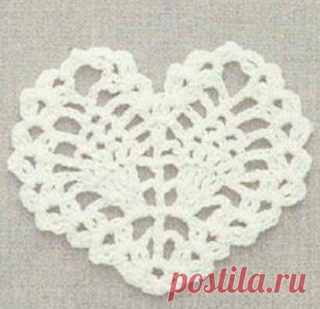 Сердечко крючком