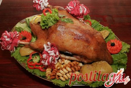 Гусь с черносливом и яблоками: рецепт приготовления
