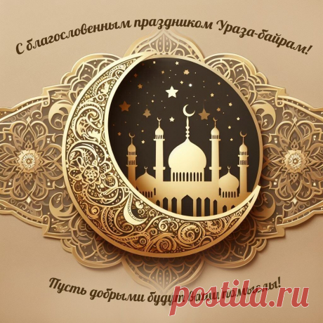 Поздравляю с праздником Ураза-байрам! Желаю уважения, почета и понимания с близкими людьми.