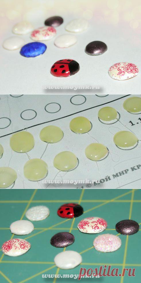 Полубусины своими руками из клея и красок. Легкотня и красота!
