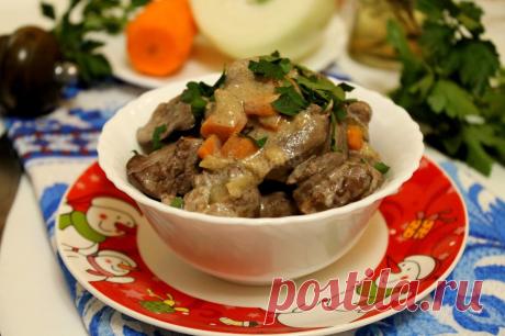 Печень с морковью сметаной куриная с луком рецепт с фото пошагово - 1000.menu