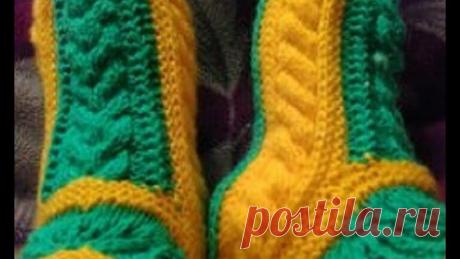 Красивые тапочки с Алсацийскими гребешками МК