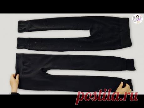 [DIY] ✂️ Не выбрасывайте старые леггинсы. | Происходит что-то удивительное.