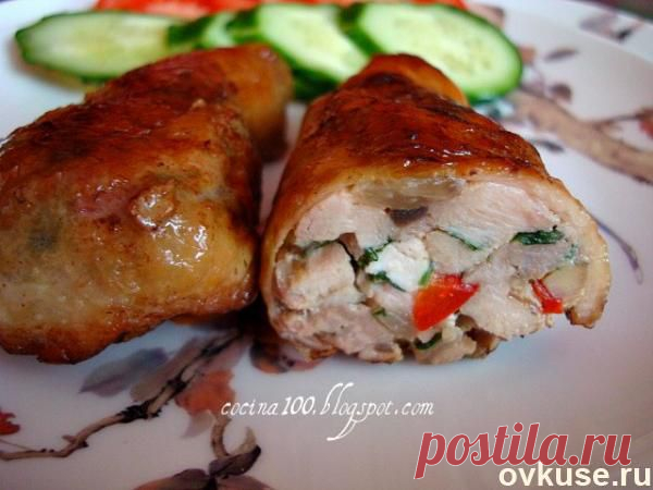 ФАРШИРОВАННЫЕ КУРИНЫЕ ГОЛЕНИ. - Простые рецепты Овкусе.ру