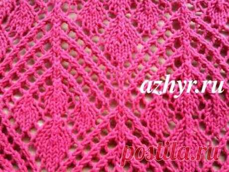 Ажур сетка спицами | Ажур
