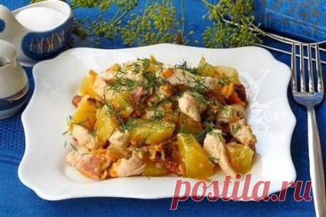 Жаркое из курицы - рецепт с фото / Простые рецепты