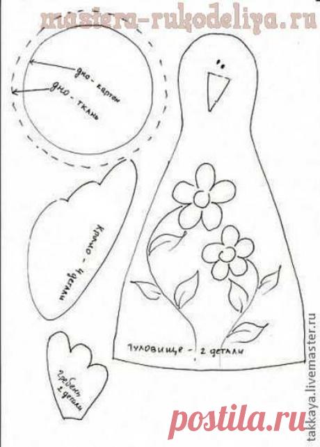 Мастера рукоделия - рукоделие для дома. Бесплатные мастер-классы, фото и видео уроки - Мастер-класс по шитью: Пасхальная курочка-хозяйка