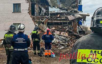 Под завалами обрушившегося дома в Тульской области не нашли людей. Поврежденный подъезд будет разобран