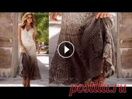 Длинная юбка крючком. long skirt crochet.Обзор готовой работы Обзор готовой работы - длинной юбки, связанной крючком по мастер классу с youtube. Когда вязала, у меня еще не было камеры, поэтому в видео используют...