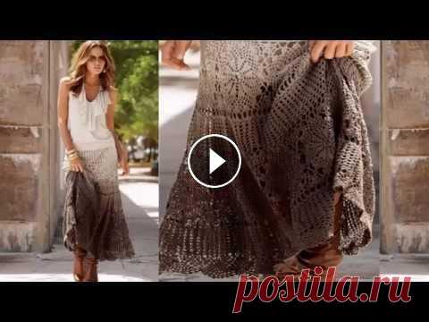 Длинная юбка крючком. long skirt crochet.Обзор готовой работы Обзор готовой работы - длинной юбки, связанной крючком по мастер классу с youtube. Когда вязала, у меня еще не было камеры, поэтому в видео используют...