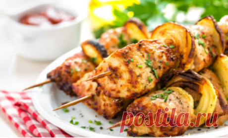 Куриный шашлык в маринаде из киви - пошаговый рецепт, фото и необходимые ингредиенты