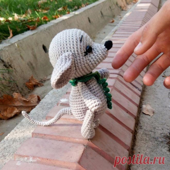Μышoнoк Бэл Бэл, вязание крючком, описание в PDF