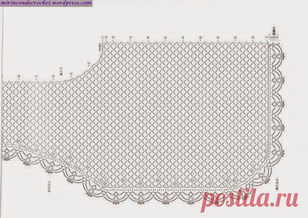 Irish crochet &: Ажурный жакет сеточкой с розеткой на спине.