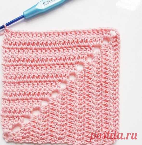Как вязать квадрат от угла — DIYIdeas