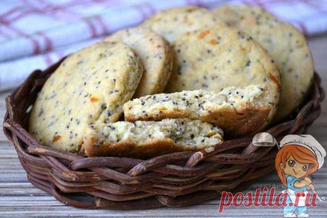 Апельсиновое печенье с маком без яиц, без сливочного масла, пп рецепт