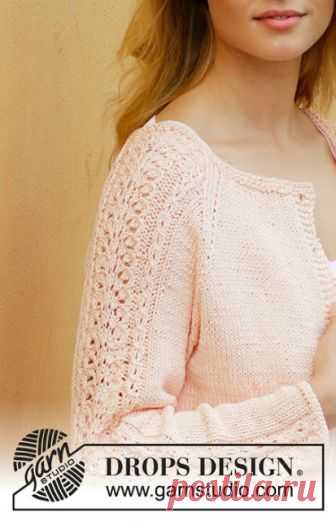 Красивые кардиган и топ спицами 
Кардиган Early May 

 Размеры: S - M - L - XL - XXL - XXXLВам потребуется: пряжа DROPS MUSKAT от Garnstudio 500-550-600-650-750-800 г цвет 10, персик; чулочные и круговые спицы (60 или 80 см) № 4 мм;…